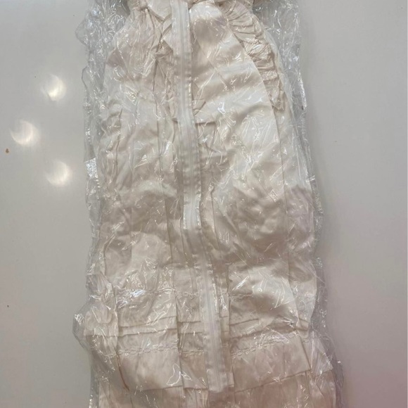 NWT heirloom quality Silk Dupioni Christening Gown & bonnet from One Small Child - Picture 3 of 9